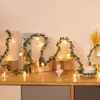 led copper wire rose lemon string lights for wedding christmas home party decoration hanging lights garland fairy light decor