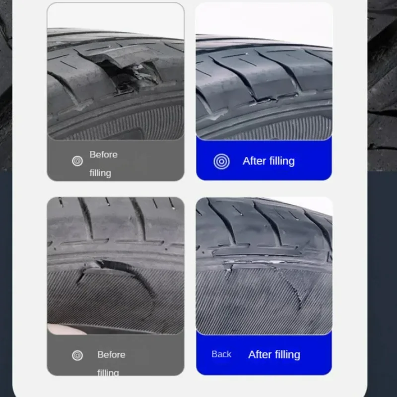 z klejem do naprawy opon samochodowych specjalny mocny klej pęknięta strona twardy uraz miękki naprawczy