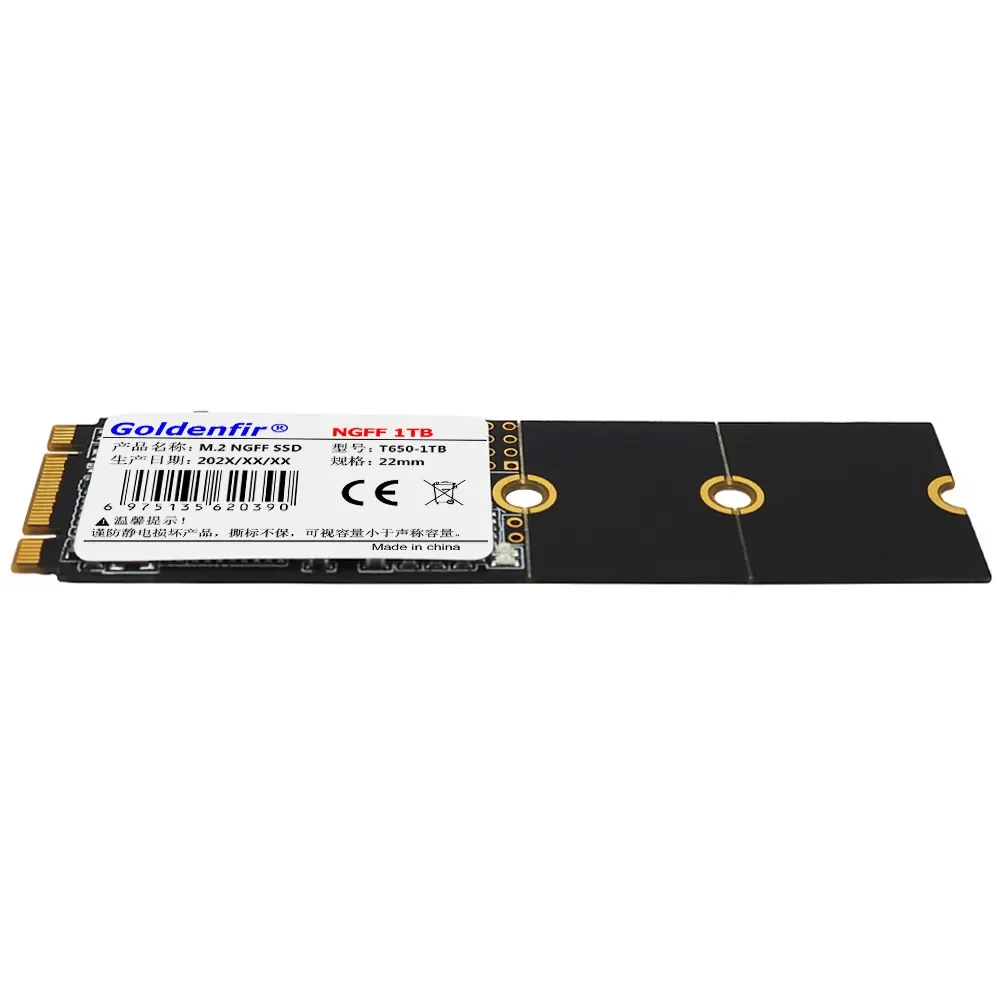 Фото Goldenfir SSD NGFF M2 SATA 128 ГБ 256 ГБ 22*42/60/80 мм M.2 твердотельный накопитель 480 ГБ 512 ГБ 960 ГБ диск №3