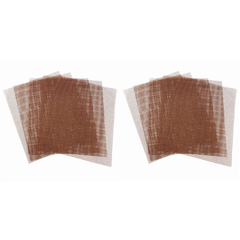 

HOT-BBQ Grill Mesh Mat-Set Of 10 Non-Stick Reusable Heavy Duty 13X15.75 Inch