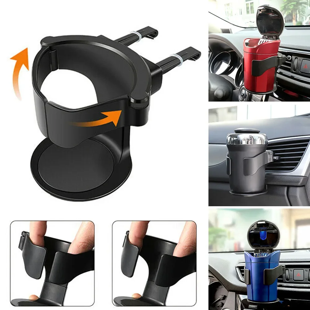 

Car Cup Holder Car Air Conditioning Vent Ashtray Fixed Bracket Car Drink Clip-On Mount Holder Cup With EVA Anti-skid Pads