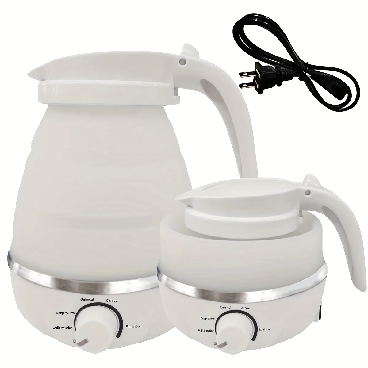 

Foldable And Portable Teapot Water Heater 0.6L 600W Electric Kettle For Travel And Home Tea Pot Water Kettle Silica Gel