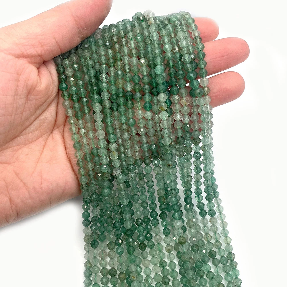 

Natural Stone Gradient Grape Crystal Faceted Beads 2-4mm Charm Fashion Jewelry Making DIY Necklace Earrings Bracelet Accessories