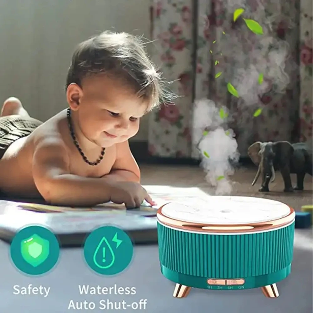 

Essential Oil Aroma Air Humidifier Purifier Creative Himalayan Salt Capacity 500ml Auto Shut Off 7 Colors for Home Diffuser