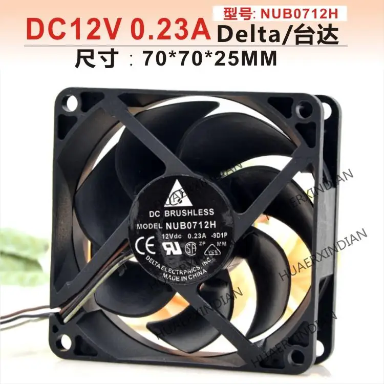 

Original Nub0712h 7025 12V 0.23a 7cm/cm Projector Cooling Fan Assembly Kit