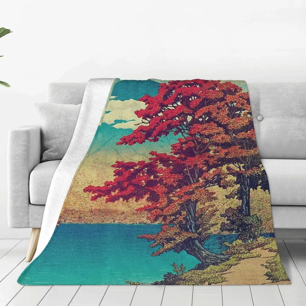 Новый год в Hisseii-природные пейзажные одеяла фланелевые теплые для дивана дома