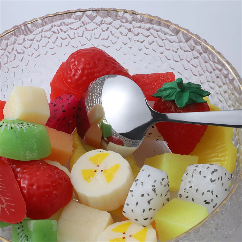 Деревянная ручка нож из нержавеющей стали вилка искусственная еда для стейка