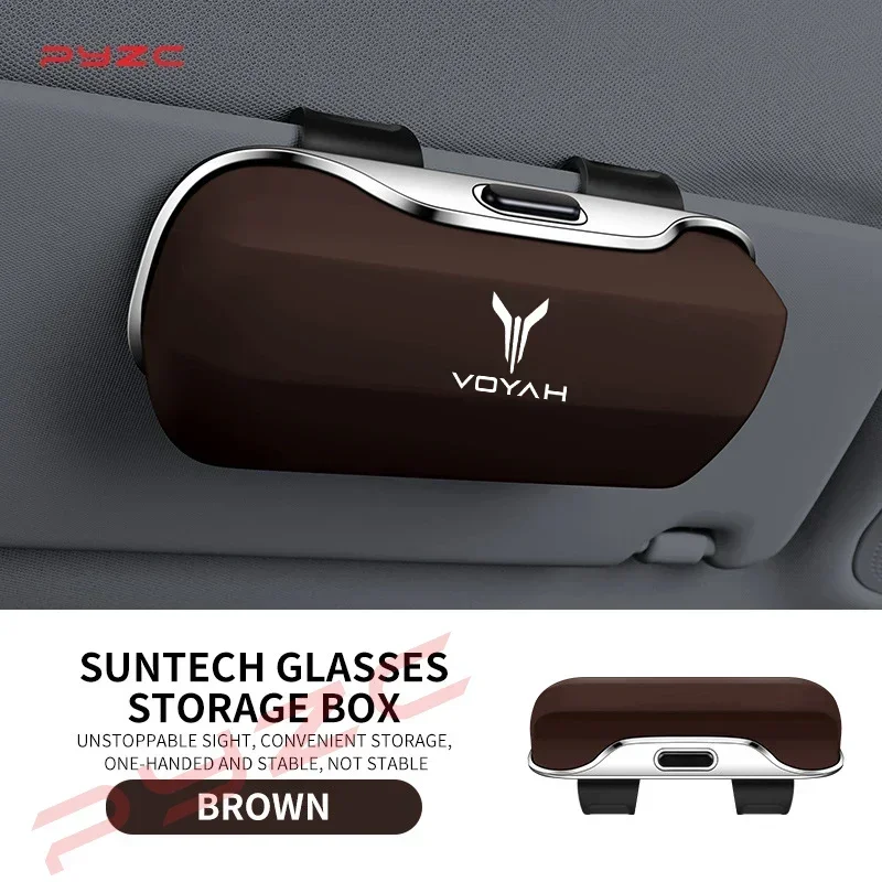 Фото Для Voyah Dream Courage Free Tpu 318 I-Land 2024 2025: Аксессуары для автомобиля, держатель для солнцезащитных очков, футляр для очков, клипса-держатель, коробка №3