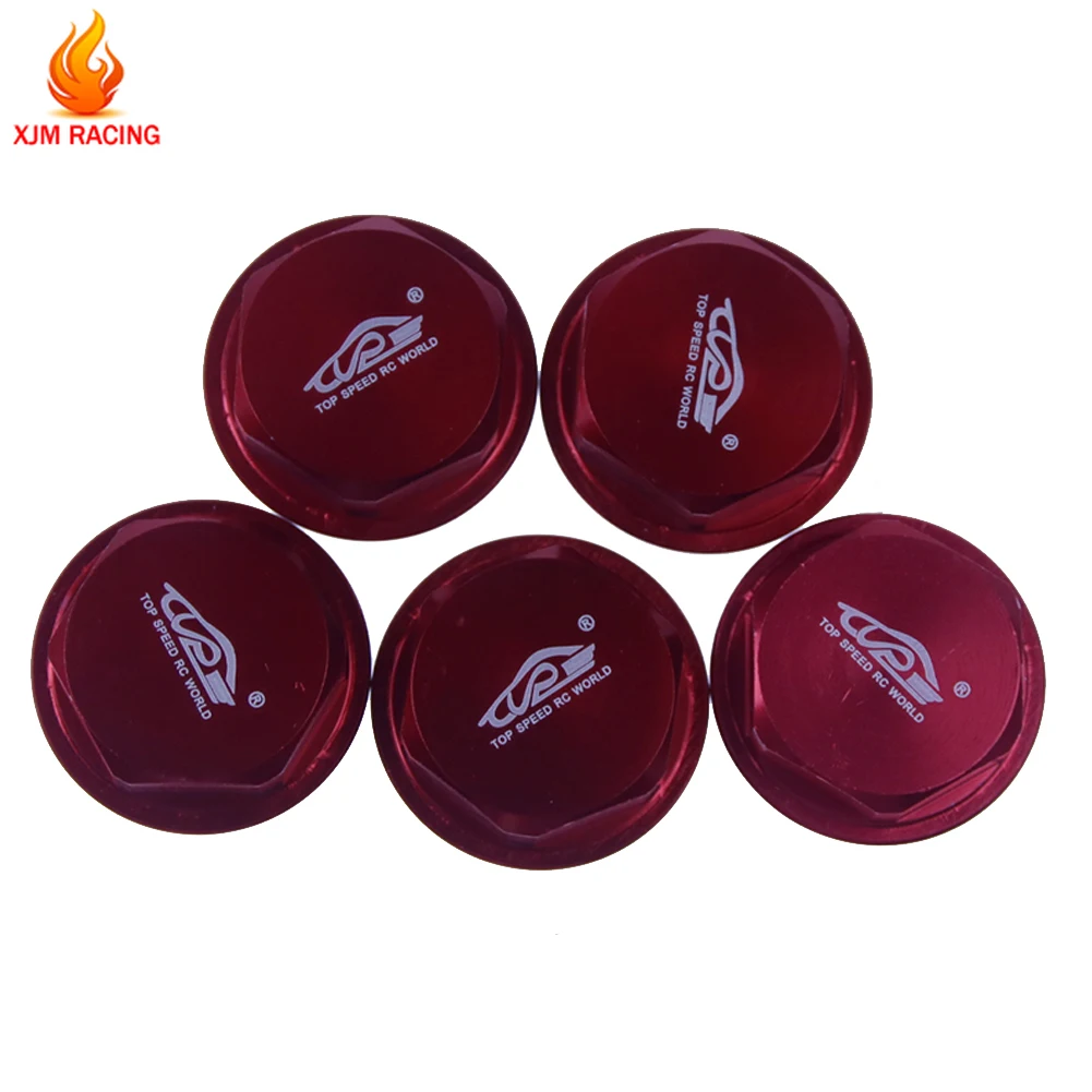 

5pcs/Set Aluminum Wheel Nut Cap of 24mm Adapter for 1/5 HPI ROFUN BAJA 5B 5T 5SC Rovan King Motor Truck Rc Car Racing Toys Parts