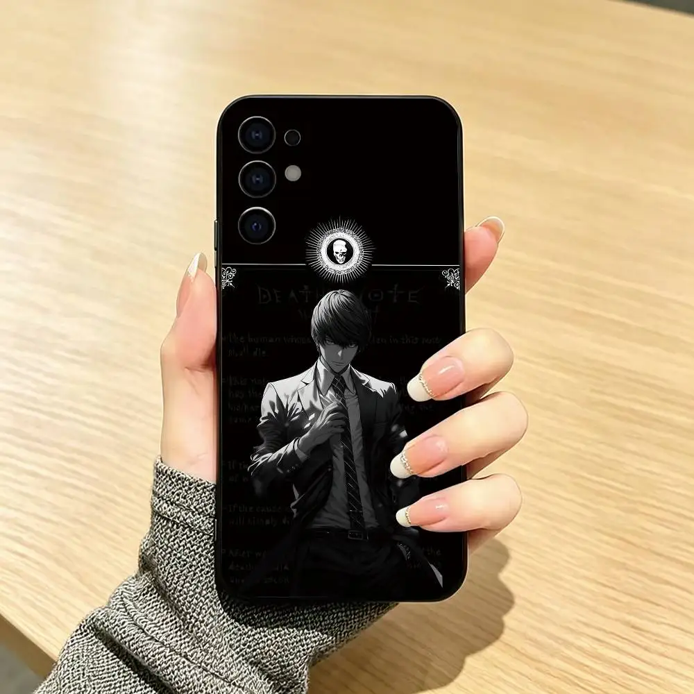 Фото Чехол для телефона Death Note Light Yagami для Samsung S25, S24, S21, S22, S23, S30, Ultra, S20, Plus, FE, мягкий силиконовый, черный №2