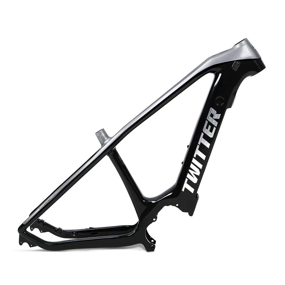 

New Arrival Twitter Ebike Frame E600pro Bafang Mid Drive M500 Electric Bicycle Frames Carbon T800 eMTB Frame With Battery