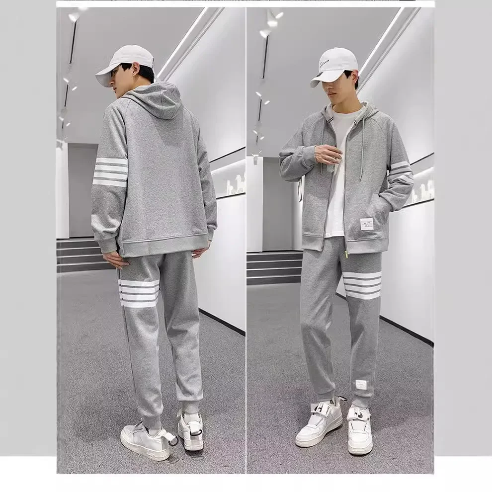 Модная брендовая повседневная толстовка с капюшоном для мужчин и женщин костюм