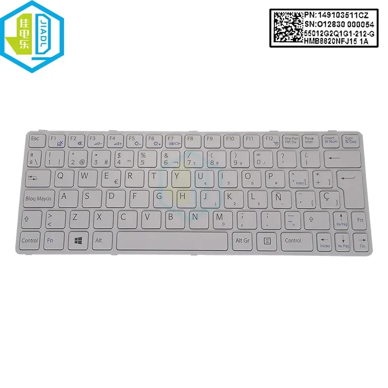 Фото Клавиатура JDL для SONY SVE11 111A11T 11115CP 11115ECP SP, белая, в коробке №1