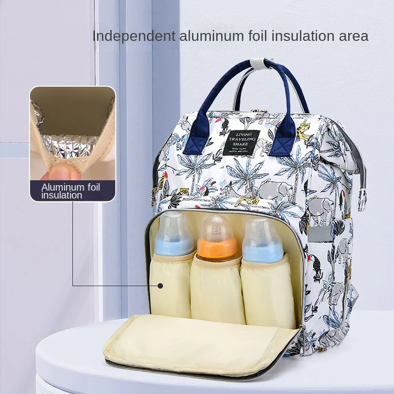 

Mommy Diaper Bags Mother Large Capacity Travel Nappy Backpacks with changing mat Convenient Baby Nursing Bags Updated 20-35L