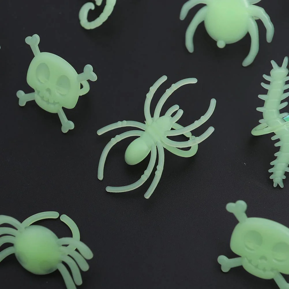 24 шт. светящиеся кольца на палец в виде головы призрака