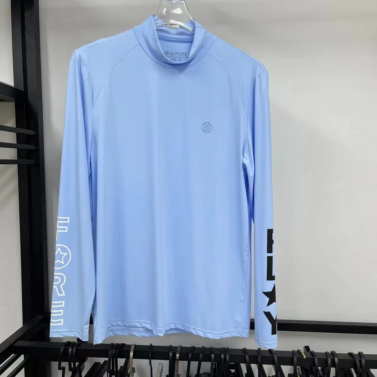 2022 golf ice silk sunscreen suit men's long-sleeved T-shirt fast drying breathable golf base shirt men's ice cold jersey