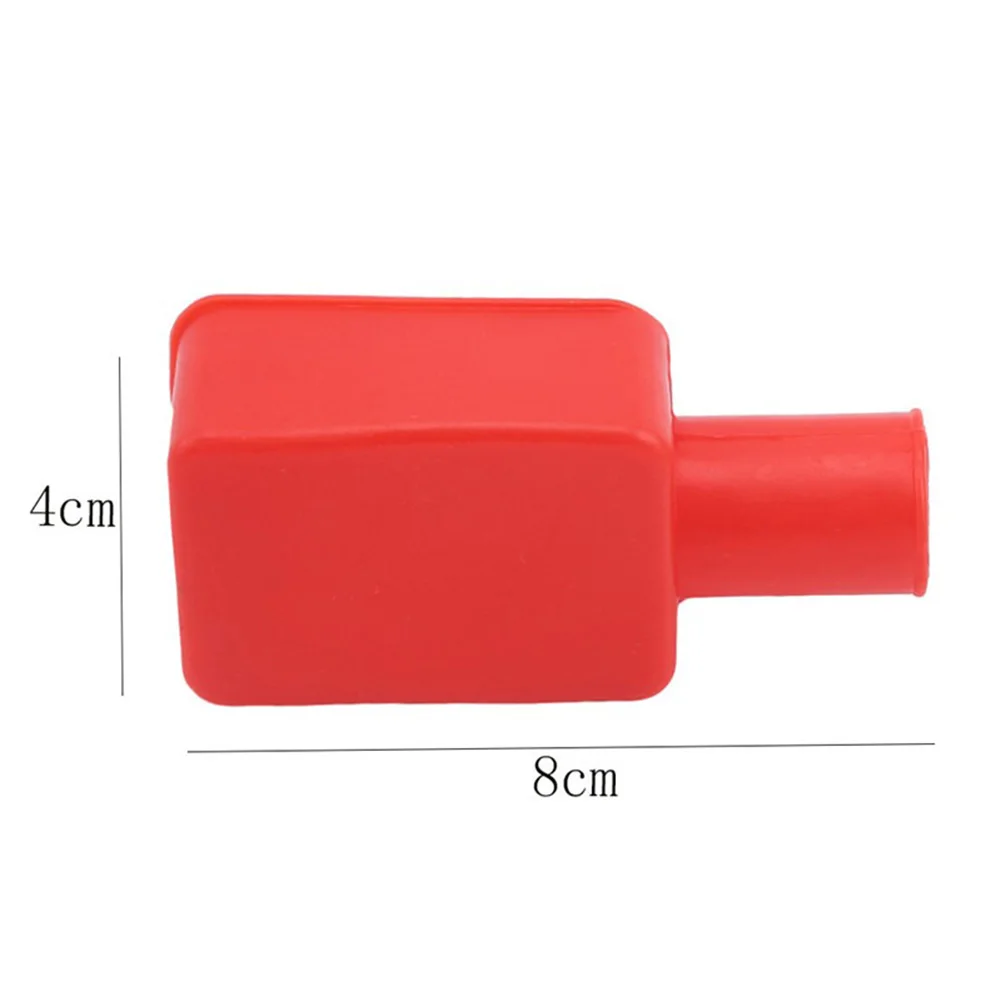 

2Pcs Car Battery Insulating Cover Red Black Terminal Boot Rubber 8*4*2cm PVC Negative Positive Terminal Cover Cap