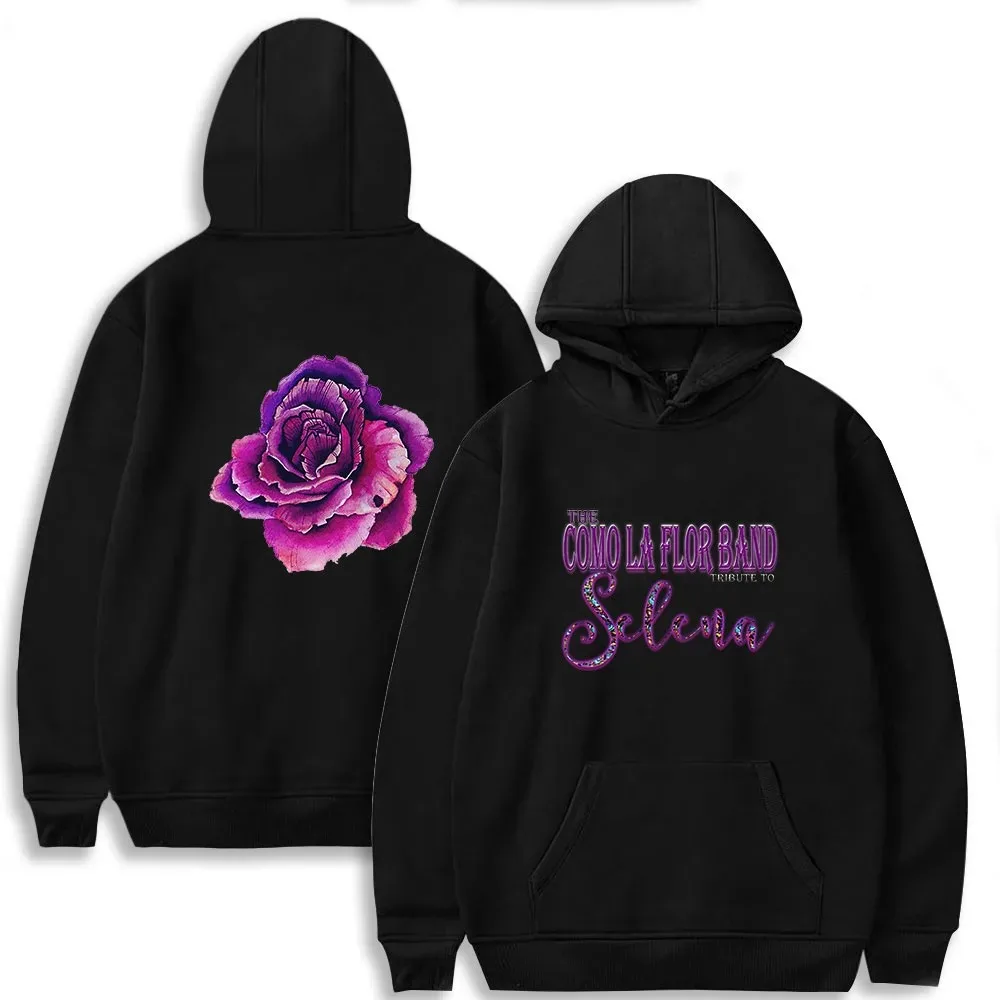 Утолщенная Толстовка Унисекс Selena Gomez С Принтом Роз Повседневная Спортивная