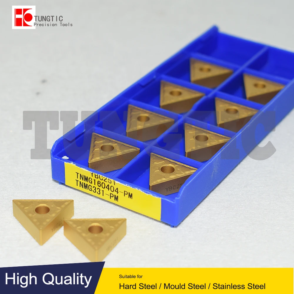 

TNMG160404-PM YBC251 Milling Cutter CNC Tools Insert Lathe Machining Tools Lathe Cutting Tool Metal Turning Tools TNMG 160404