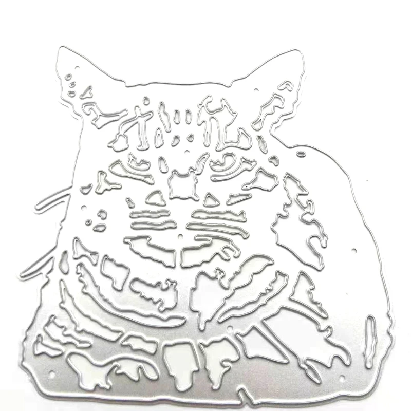 

1 Pack Tiger Cutting Die Stencil for Creative Animal Embossing Script Die Stenci