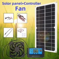 photovoltaic controller solar fan kit pet house exhaust fan polar charging high efficiency travel phone boat portable panel