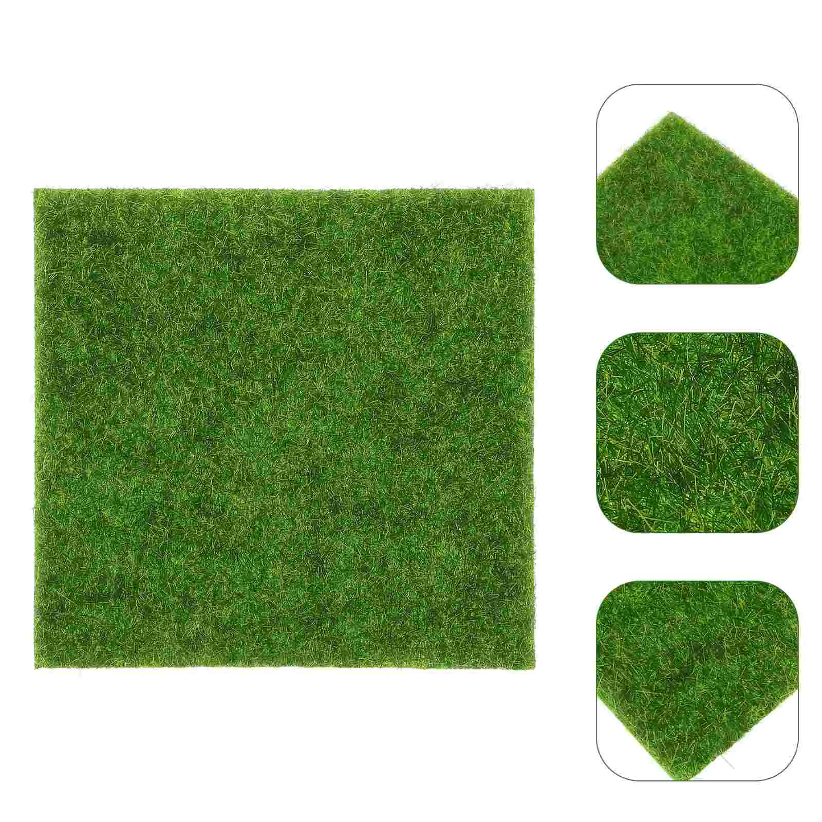 

Artificial Grass Mat Simulation Green Turf Decorative Faux Moss Garden Landscaping Fake Flooring