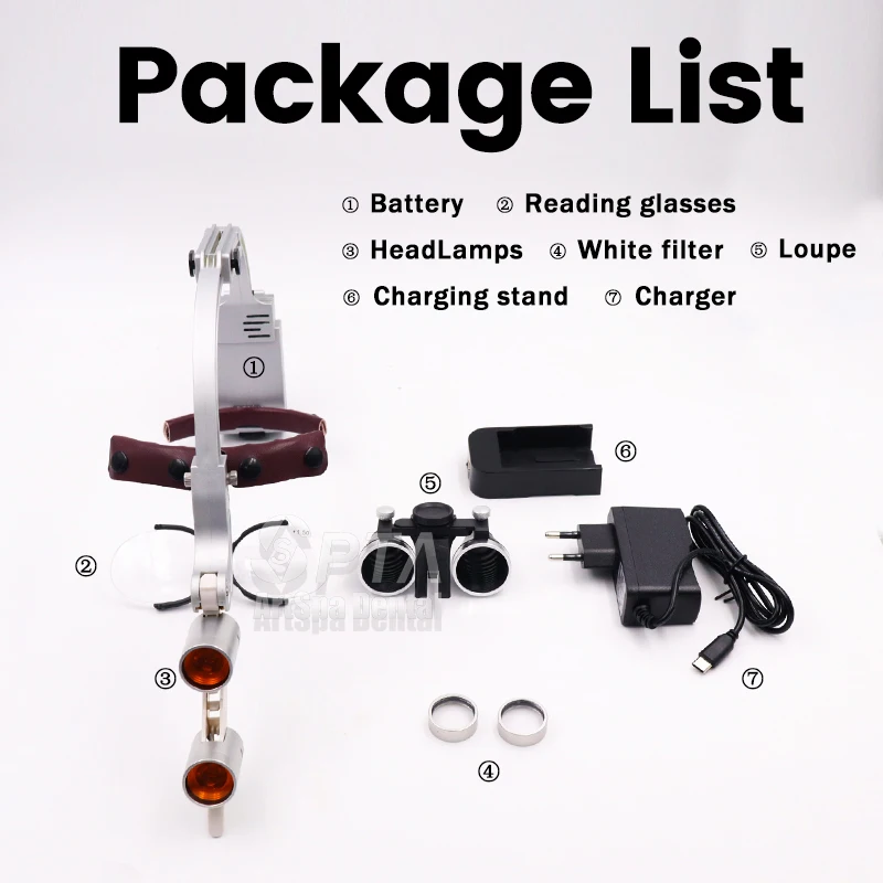 5 Вт Стоматологическая Операционная Лампа Бинокулярные Лупы 2 5x 3 Увеличение