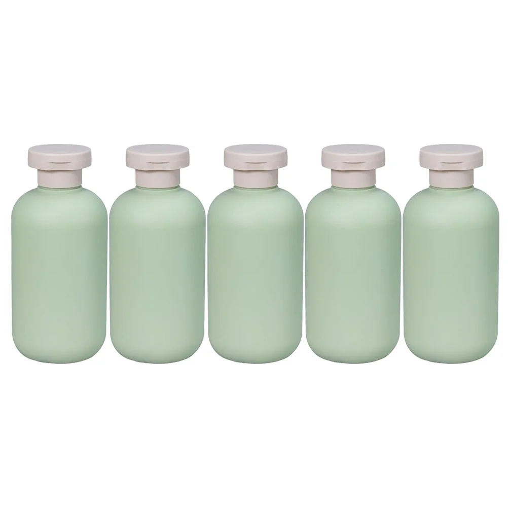 

5 Pcs Shampoo Dish Soap Dispenser Portable Travel Bottles Size Reusable Plastic Body Wash Conditioner Toiletry