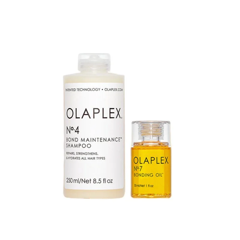 

Набор для ухода за волосами Olaplex No.4 + 7, очистка кожи головы и пушистый Уход за волосами для повреждений, вызванных окрашиванием и ожогом, подх...