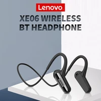 lenovo xe06 bluetooth wireless headphones ipx7 waterproof headset with dual mic neckband earphone for sports run fitness yoga