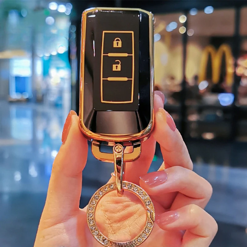 

Чехол для автомобильного ключа из ТПУ для Mitsubishi Lancer Pajero Sport 2006-2022 L200 Mirage Outlander Sport 3 Eclipse Cross Outlander 3 ASX