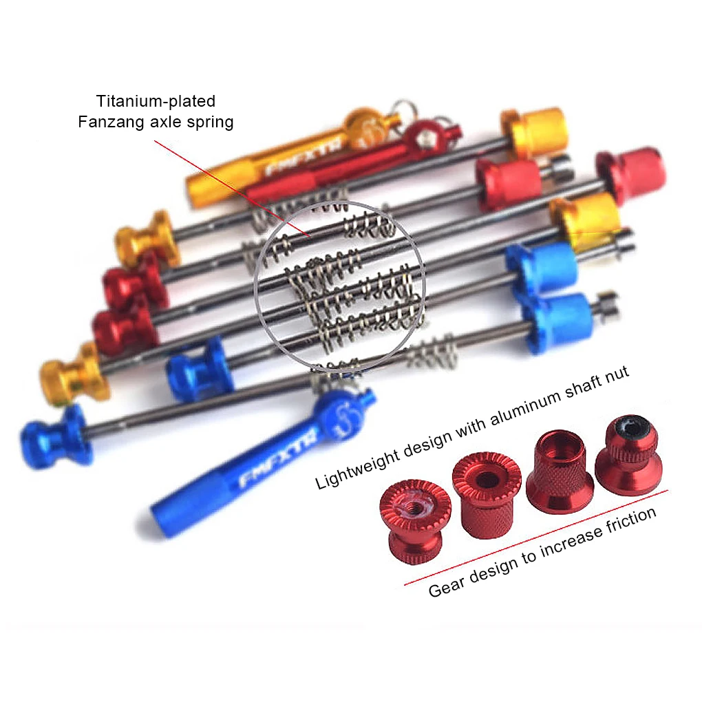 

Шпажки из сплава для горного велосипеда, профессиональные быстросъемные велосипедные аксессуары для активного отдыха, золотистые
