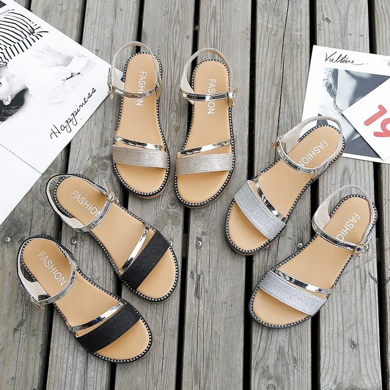 

Summer Women Sandals,Shoes Woman Vintage Ladies Flat Gladiator Sandals Shoes Platforms zapatos mujer