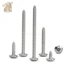 55 шт20 штук m3 m4 m5 m6 * л нержавеющая сталь Phillips с полукруглой головкой (саморезные винты с грибовидной головкой) самонарезающих винтов