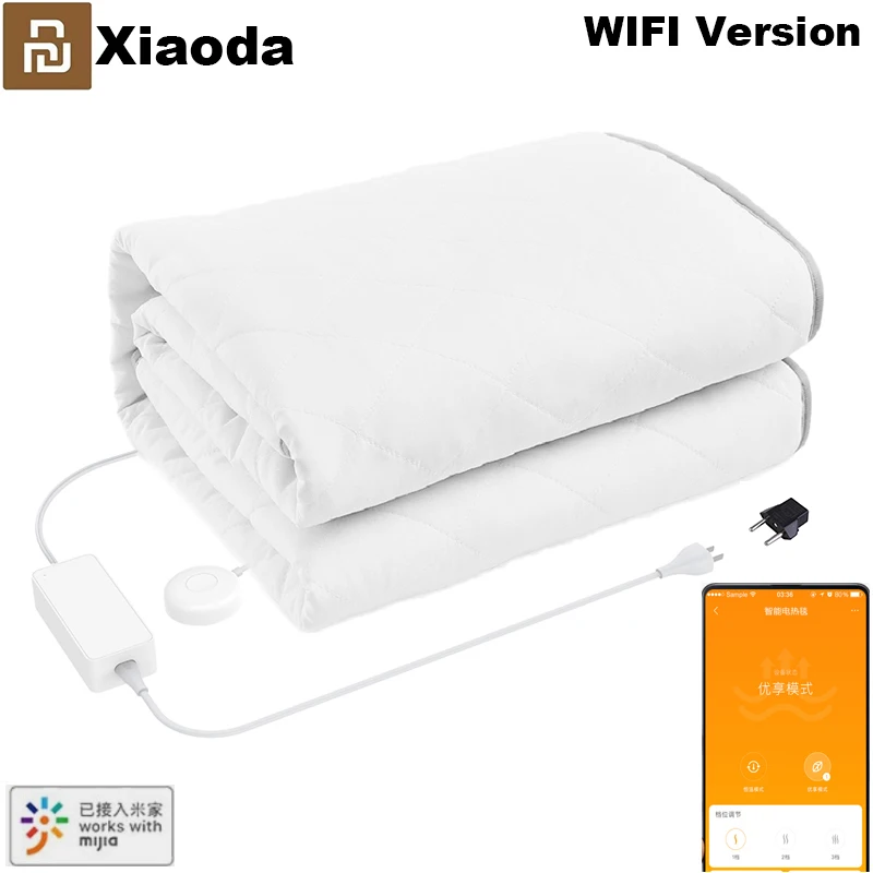 Youpin Xiaoda Smart Electric Blanket Wifi Remote Control Heated Blanket heater 21V Winter Heating Blanket Mijia App Control Mat