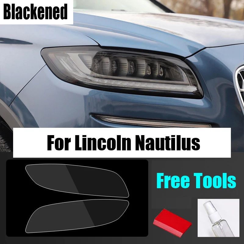 

Automotive Headlamp TPU Protective film, Lincoln Nautilus smoky black clear vinyl sticker, outdoor accessories, DIY