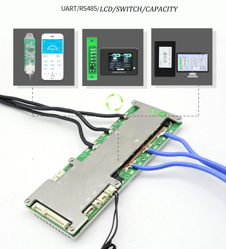 Смарт-плата XiaoXiang BMS 6S на 21S 18650 а/а LiFePo4/LFP для 20 ячеек аккумулятор с приложением |