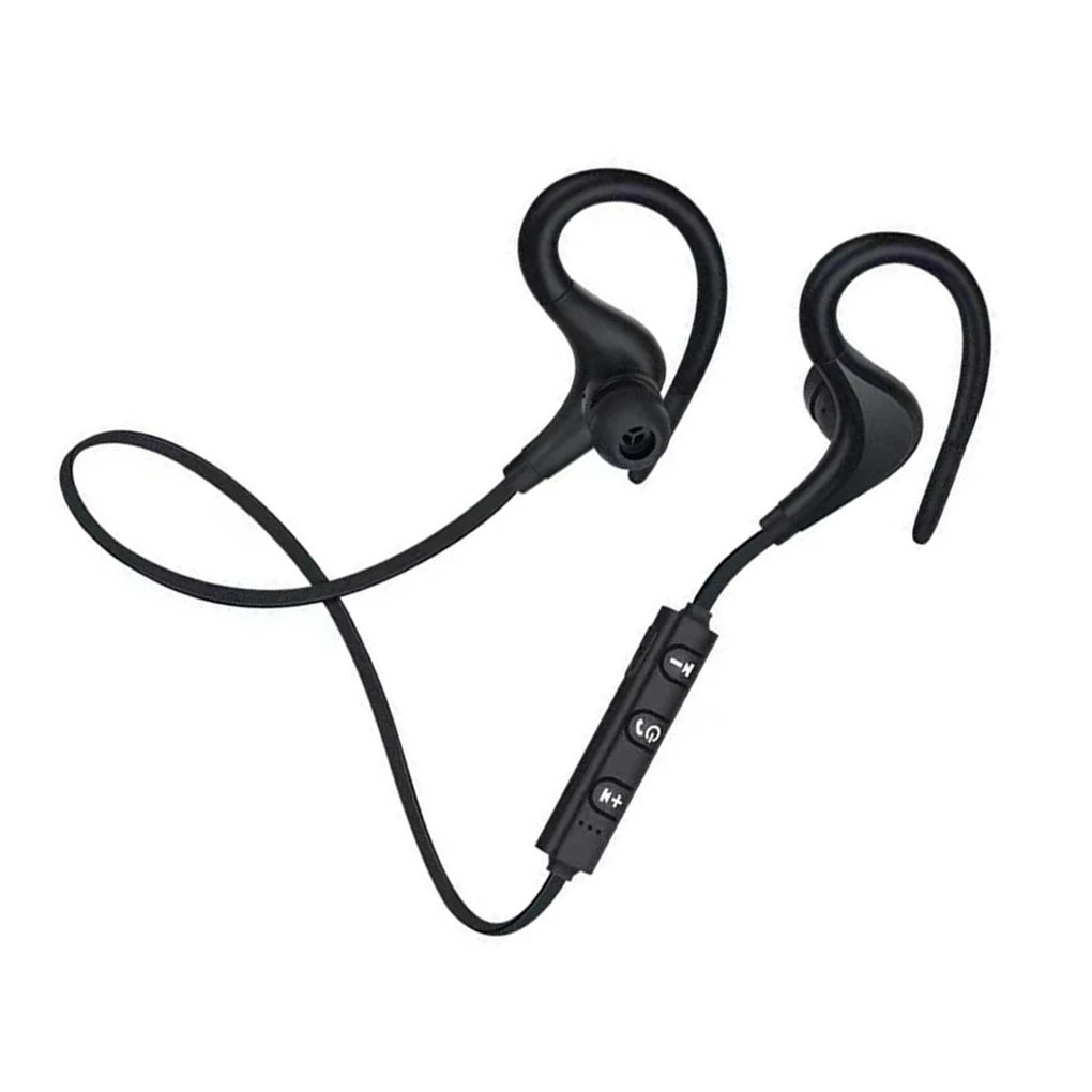 

Wireless Earphone Noise Cancelling Sport Ear Hook Headset Headphone