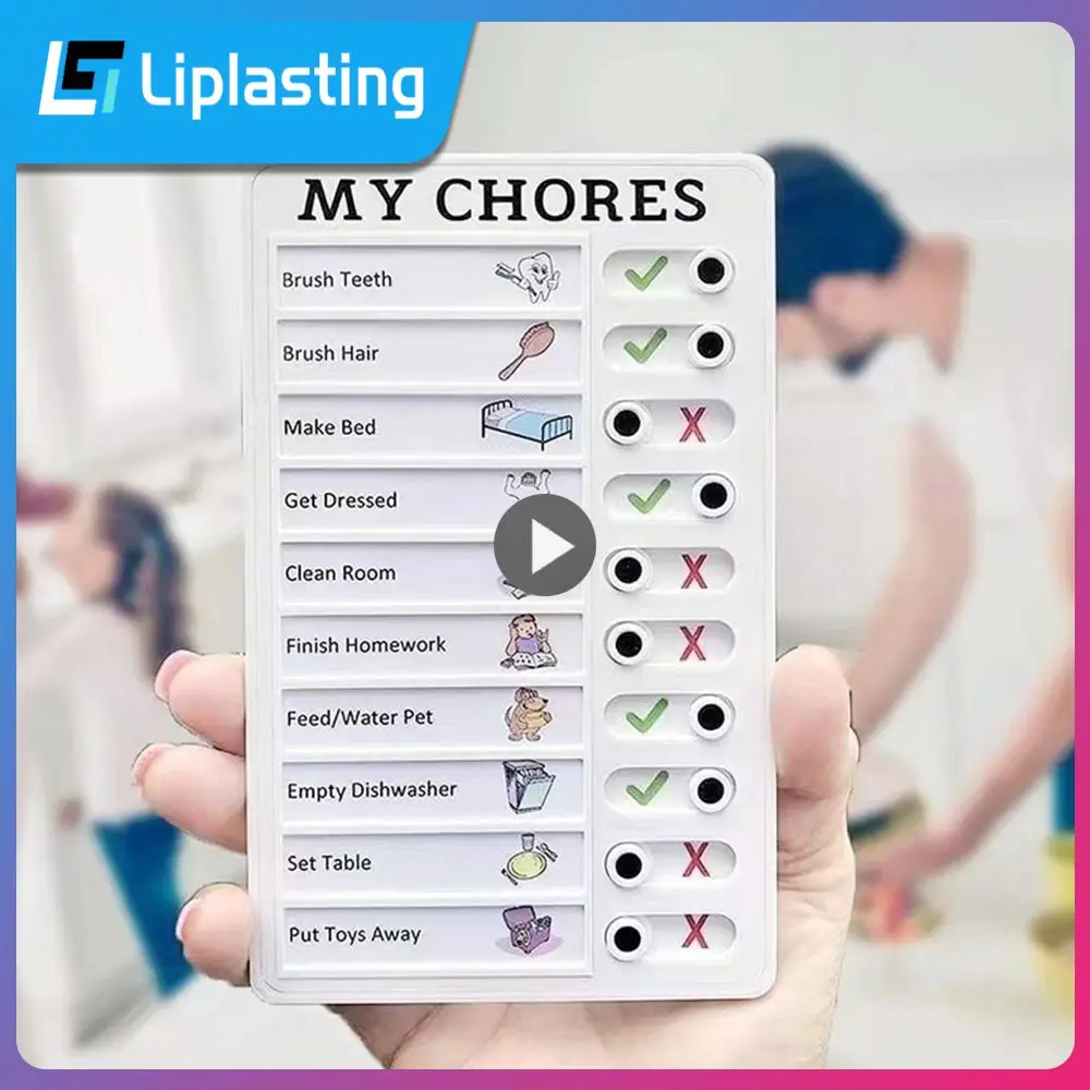 

Abs Material Self-discipline Punch Creative Message Daily Task Removable Task Planning Table Childrens Task Planning Table