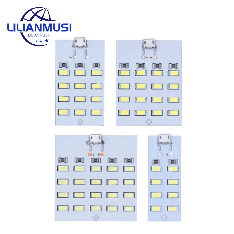 Зеркальная Usb-панель 5730 для освещения, USB-вспышка для мобильных устройств, лампа для освещения в случайных ситуациях, белая, 5730 Smd, 5 В, мА ~ мА, настольная лампа для самостоятельной сборки