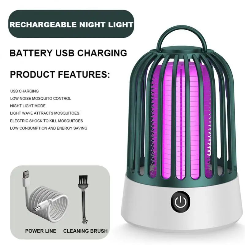 Электрическая Лампа От Комаров Уф-ловушка Перезаряжаемая Солнечная Батарея Для