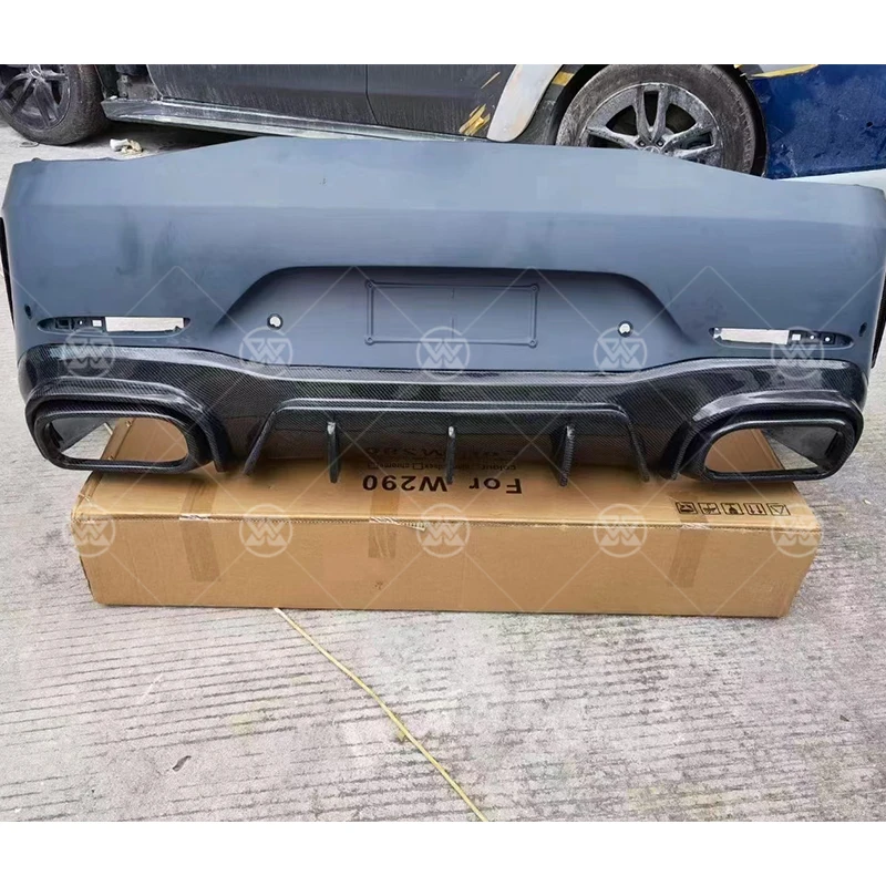 4-дверный задний диффузор из углеродного волокна для Mercedes Benz AMG GT GT50 GT53 GT63 боковой