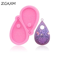 lm 778 diy pumpkin witchcraft polymer clay shaker cake fondant silicone mold shiny pumpkin jewelry earrings epoxy silicone mold