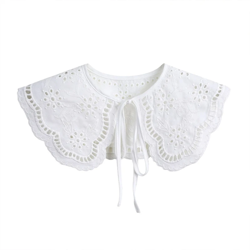 

Милая белая рубашка поддельный съемный воротник декоративная Наплечная повязка на шею Солнцезащитная одежда аксессуары для женщин