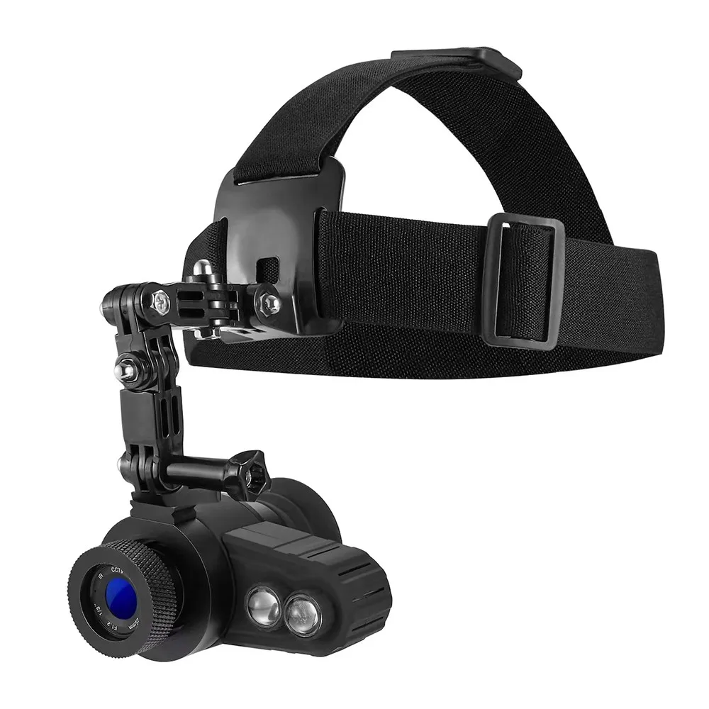 

Night Vision Monocular Goggle Head Mounted 850nm Infrared Hunting Telescope for Helmet 1.54 Inch HD Screen Rechargeable