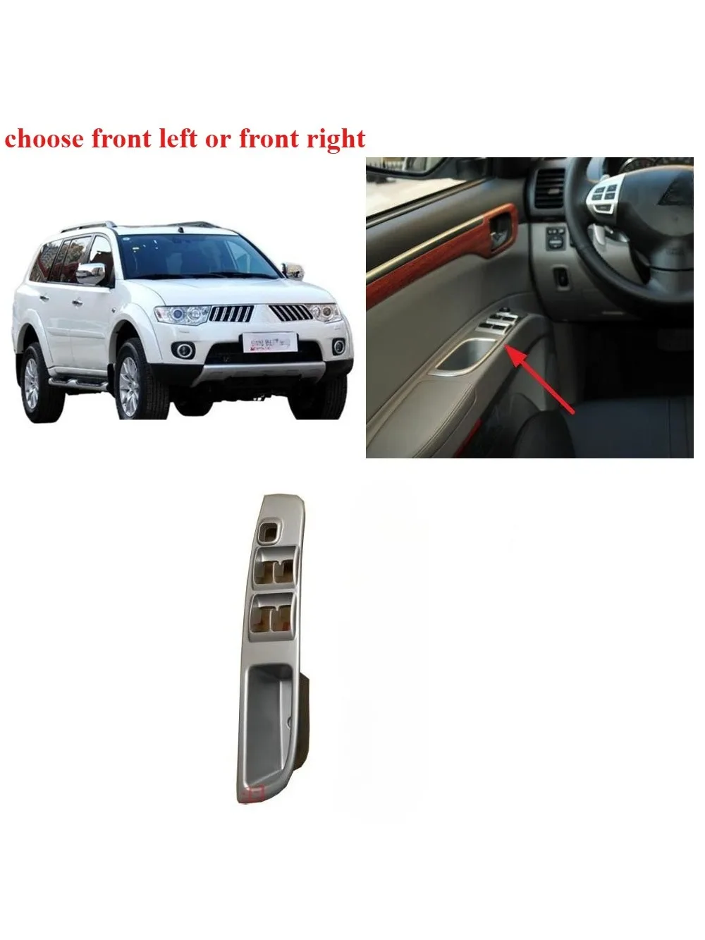 

Цельный переключатель стеклоподъемника двери FR RR для PAJERO SPORT2 KH0W KG0W, переключатель ручки панели для Pajero Sport LHD MN 123948 HA