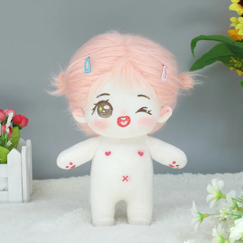 Плюшевая кукла ручной работы 20 см без атрибутов с женским бантом платье Kawaii Bunny