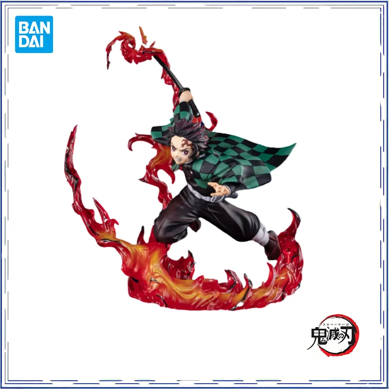 

BANDAI, экшн-фигурка рассекающего демонов, ZERO Kamado Tanjiro, фигурка пламени, хэшира на полке, новинка, Подлинная