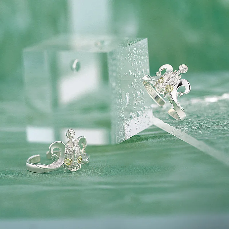 JoJos Bizarre Adventure Stone Ocean Foo Fighters F.F. Кольцо в стиле аниме из стерлингового серебра 925