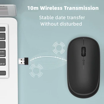 2.4 Ghz USB Wireless Mouse Silent Ergonomic Computer For Mac Tablet Macbook Air Laptop Notebook PC USB Gaming Mouse Home Office 3